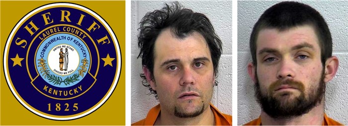 ClayCoNews - Convicted Felon with a 9 MM Pistol & Wearing a United States Marshal Badge Arrested for Drugs along with Another Subject in Laurel County, Kentucky - Christopher Sammy George -  Colin Shane Lovett