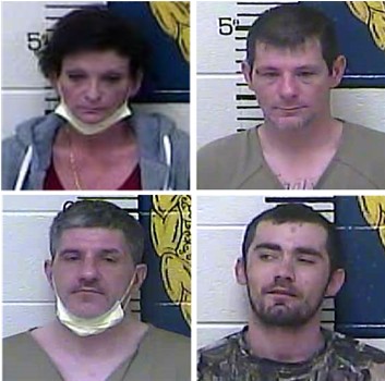ClayCoNews - Four Jailed in Clay County, Kentucky during a Complaint Investigation at an Apartment Complex - Mary Hensley - Todd Sester - Mark Sizemore - Troy Wagers