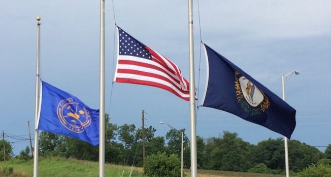 FLAGS half mast