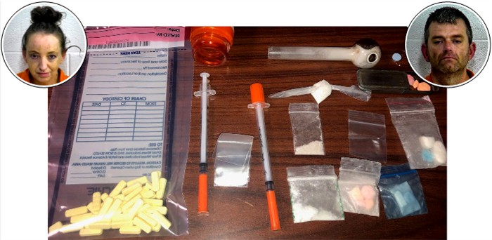 Drugs found Croucher Mullins arrest 4 8 21