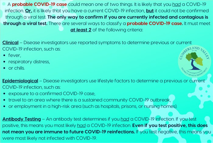 PROBABLE COVID 19