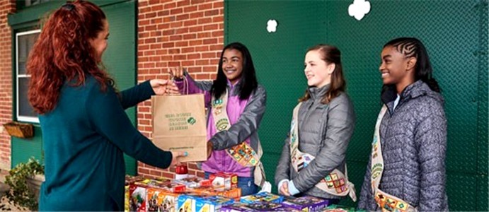 Girl Scouts find cookies