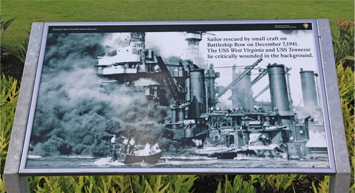 Plaque at Pearl Harbor