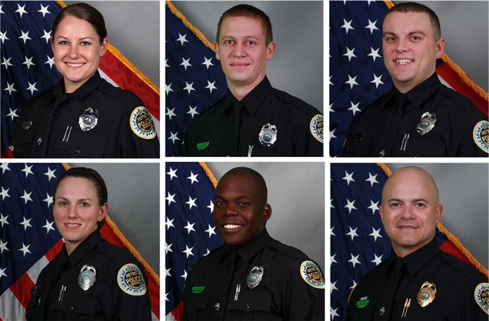 Six MNPD officers save lives 12 25 20