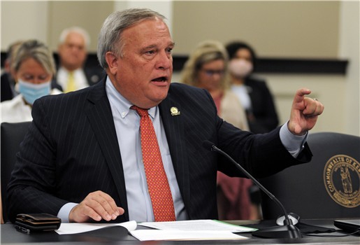 FRANKFORT, September 8 -- Senate President Robert Stivers, R-Manchester, presents Senate Bill 3 in the Senate Appropriations and Revenue Committee.