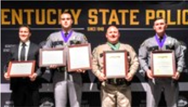 KSP Post 15 Troopers Honored at Sworn Award Ceremony 2022 for Yr 2021