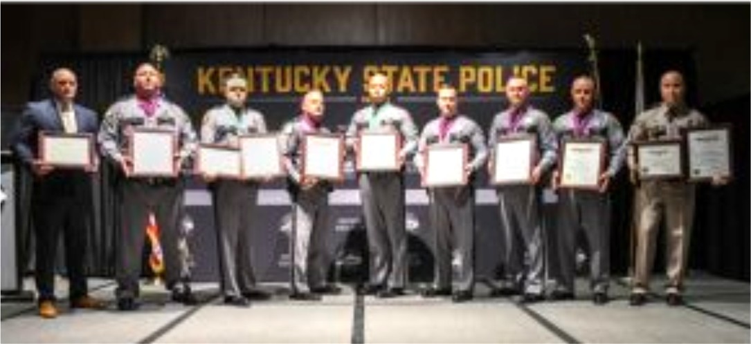 KSP Post 7 Troopers Honored Sworn Award Ceremony 2022 for Yr 2021