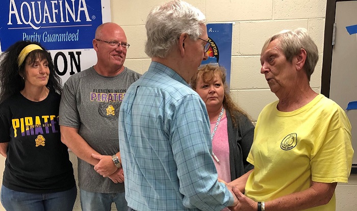 McConnell Flood victims Fleming Neon Middle School