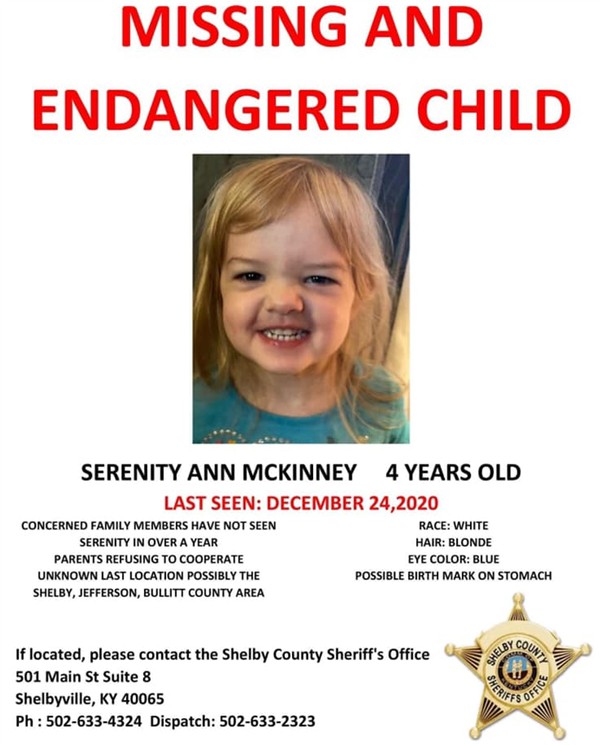 Serenity Ann McKinney Missing
