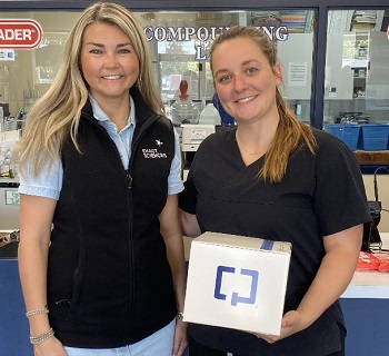 Exact Sciences Senior Manager, Brooke Sorgi (left) Pharmacist at Capital Pharmacy & Medical Equipment, Dr. Emily Wilkerson (right) Exact Sciences Senior Manager, Brooke Sorgi and Pharmacist at Capital Pharmacy & Medical Equipment, Dr. Emily Wilkerson