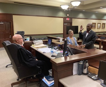 Oscar Gayle House Chief Circuit Judge 41st Judicial Circuit Division 1 swearing in Tee Pennington: https://www.clayconews.com/