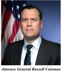 Russell Coleman Attorney General 200
